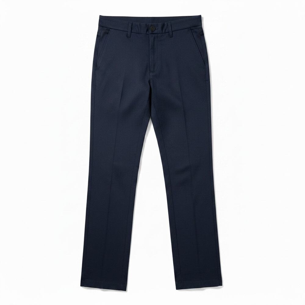 True Classic Men's 34x30 Navy Blue Flat Front Stretch Chino Casual Work Pants